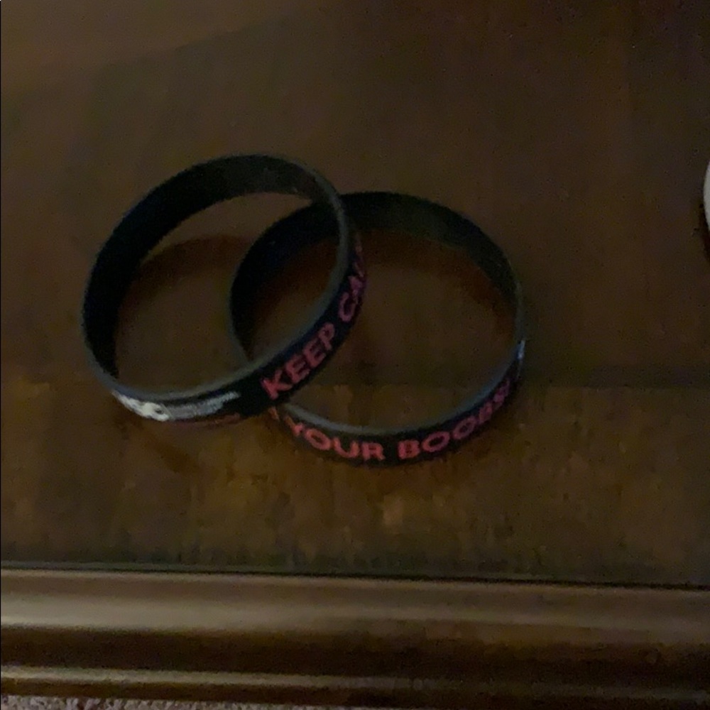 Breast cancer awareness bracelets